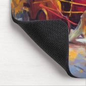 ジャーマンシェパードクリスマスフェスティバルシーズン マウスパッド (コーナー)