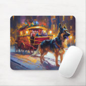 ジャーマンシェパードクリスマスフェスティバルシーズン マウスパッド (マウス)