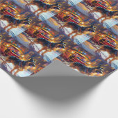 ジャーマンシェパードクリスマスフェスティバルシーズン ラッピングペーパー (角)