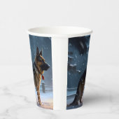 ジャーマンシェパードクリスマスフェスティバルシーズン 紙コップ (右)