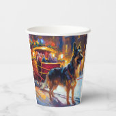 ジャーマンシェパードクリスマスフェスティバルシーズン 紙コップ (裏面)