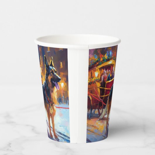 ジャーマンシェパードクリスマスフェスティバルシーズン 紙コップ (右)