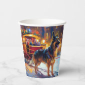 ジャーマンシェパードクリスマスフェスティバルシーズン 紙コップ (正面)