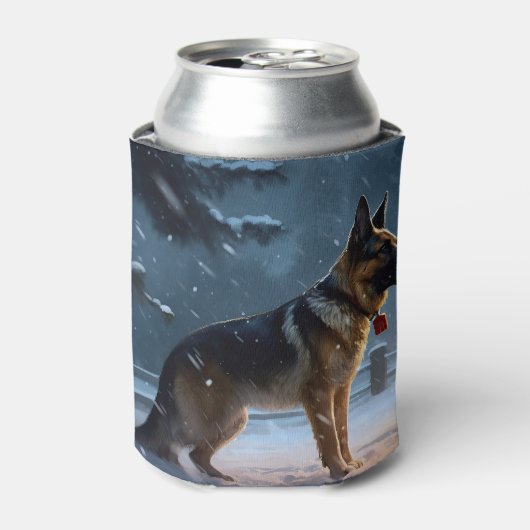 ジャーマンシェパードクリスマスフェスティバルシーズン 缶クーラー (缶正面)