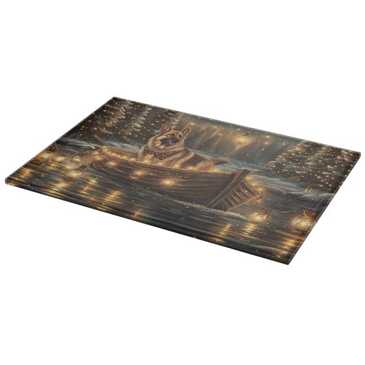 ジャーマンシェパードクリスマスフェスティバル航海 カッティングボード (角)