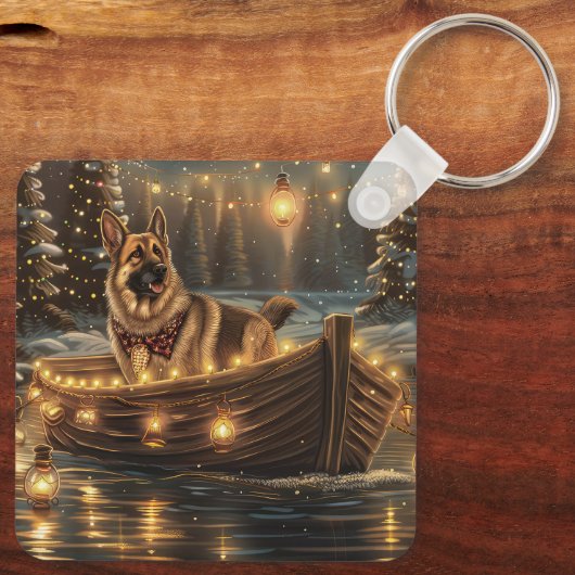 ジャーマンシェパードクリスマスフェスティバル航海 キーホルダー (裏面)