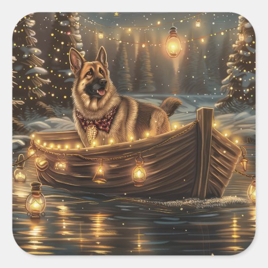 ジャーマンシェパードクリスマスフェスティバル航海 スクエアシール (正面)