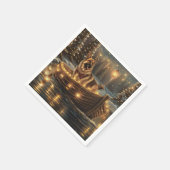 ジャーマンシェパードクリスマスフェスティバル航海 スタンダードカクテルナプキン (角)