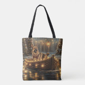 ジャーマンシェパードクリスマスフェスティバル航海 トートバッグ (裏面)