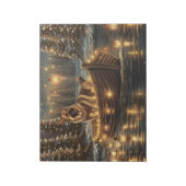 ジャーマンシェパードクリスマスフェスティバル航海 ノートパッド (回転)