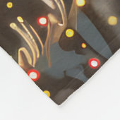 ジャーマンシェパードクリスマスフェスティバル航海 フリースブランケット (角)