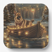 ジャーマンシェパードクリスマスフェスティバル航海 ペーパープレート (正面)