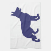 ジャーマンシェパードシルエット キッチンタオル (縦)