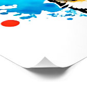 ジャーマンシェパードスプラッシュ ポスター (コーナー)