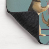 ジャーマンシェパードタンデム マウスパッド (コーナー)