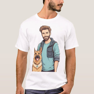 ジャーマンシェパードトレンディーTシャツ Tシャツ