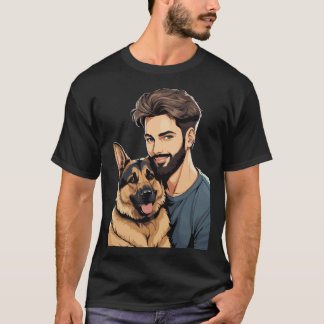 ジャーマンシェパードトレンディーTシャツ Tシャツ