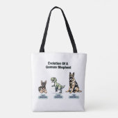 ジャーマンシェパードトートバッグ トートバッグ (裏面)