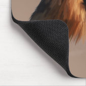 ジャーマンシェパードドッグウォーターカラーアートポートレート マウスパッド (コーナー)