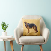 ジャーマンシェパードドッグウォーターポートレート クッション (椅子)