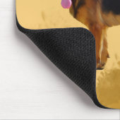 ジャーマンシェパードドッグウォーターポートレート マウスパッド (コーナー)