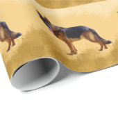 ジャーマンシェパードドッグウォーターポートレート ラッピングペーパー (ロールコーナー)