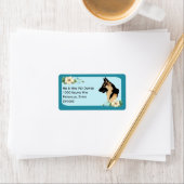 ジャーマンシェパードドッグオンターコイズフローラ ラベル (インサイチュ)