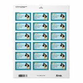 ジャーマンシェパードドッグオンターコイズフローラ ラベル (フルシート)