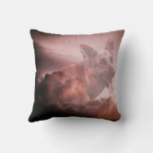 ジャーマンシェパードドッグクラウドズ天国アートポートレートGSD クッション (裏面)