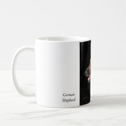 ジャーマンシェパードドッグコーヒーマグ コーヒーマグカップ (左)