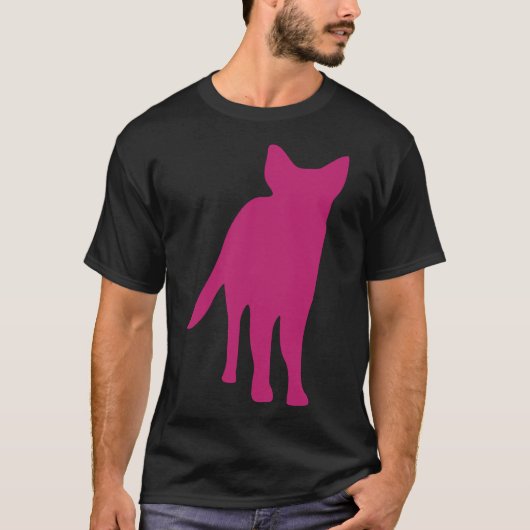 ジャーマンシェパードドッグシルエット Tシャツ (正面)
