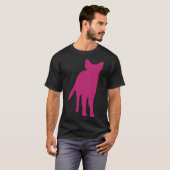 ジャーマンシェパードドッグシルエット Tシャツ (正面フル)