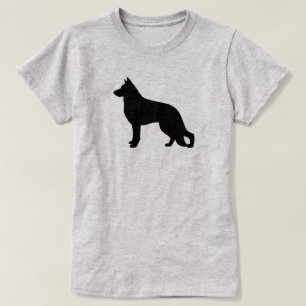 ジャーマンシェパードドッグシルエット Tシャツ