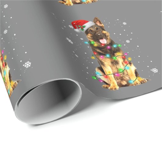 ジャーマンシェパードドッグツリークリスマスセータークリスマス ラッピングペーパー (ロールコーナー)