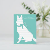 ジャーマンシェパードドッグパピー サンキューカード (スタンド正面)