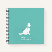 ジャーマンシェパードドッグパピー ノートブック (正面)