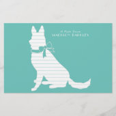 ジャーマンシェパードドッグパピー 便箋 (正面)