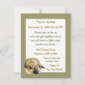 ジャーマンシェパードドッグパピー 招待状 (裏面)