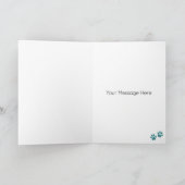 ジャーマンシェパードドッグパーソナライズされたハッピーバースデー カード (内部)