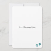 ジャーマンシェパードドッグパーソナライズされたハッピーバースデー カード (裏面)