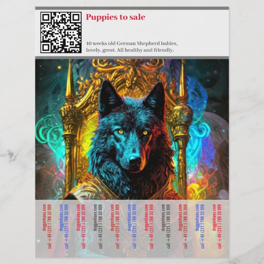 ジャーマンシェパードドッグフライヤー チラシ (正面)