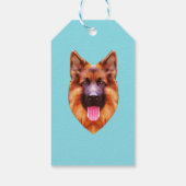 ジャーマンシェパードドッグポートレート ギフトタグ (裏面)