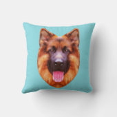 ジャーマンシェパードドッグポートレート クッション (裏面)