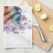 ジャーマンシェパードドッグママフローラ キッチンタオル (四つ折り)