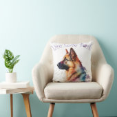 ジャーマンシェパードドッグママフローラ クッション (椅子)