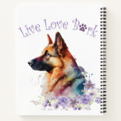 ジャーマンシェパードドッグママフローラ ノートブック (裏面)