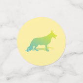 ジャーマンシェパードドッグ紙吹雪 コンフェッティ (スモール正面)