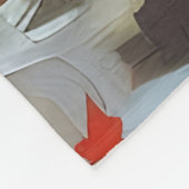 ジャーマンシェパードドッグ素晴らしポートレート フリースブランケット (角)