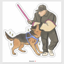 ジャーマンシェパードドッグ (GSD) バイトワーク カーデカル