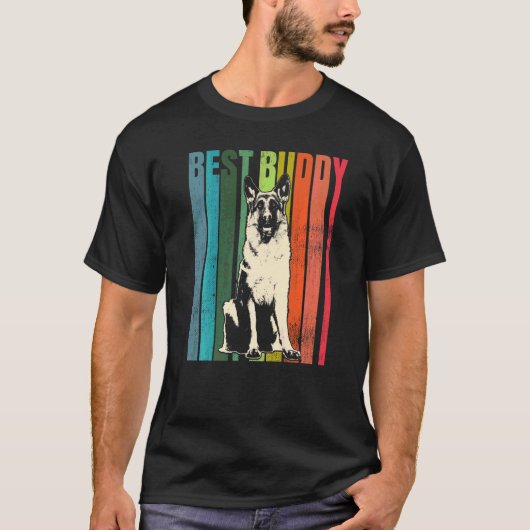ジャーマンシェパードドッグ Gsd 犬の種類 4 Tシャツ (正面)